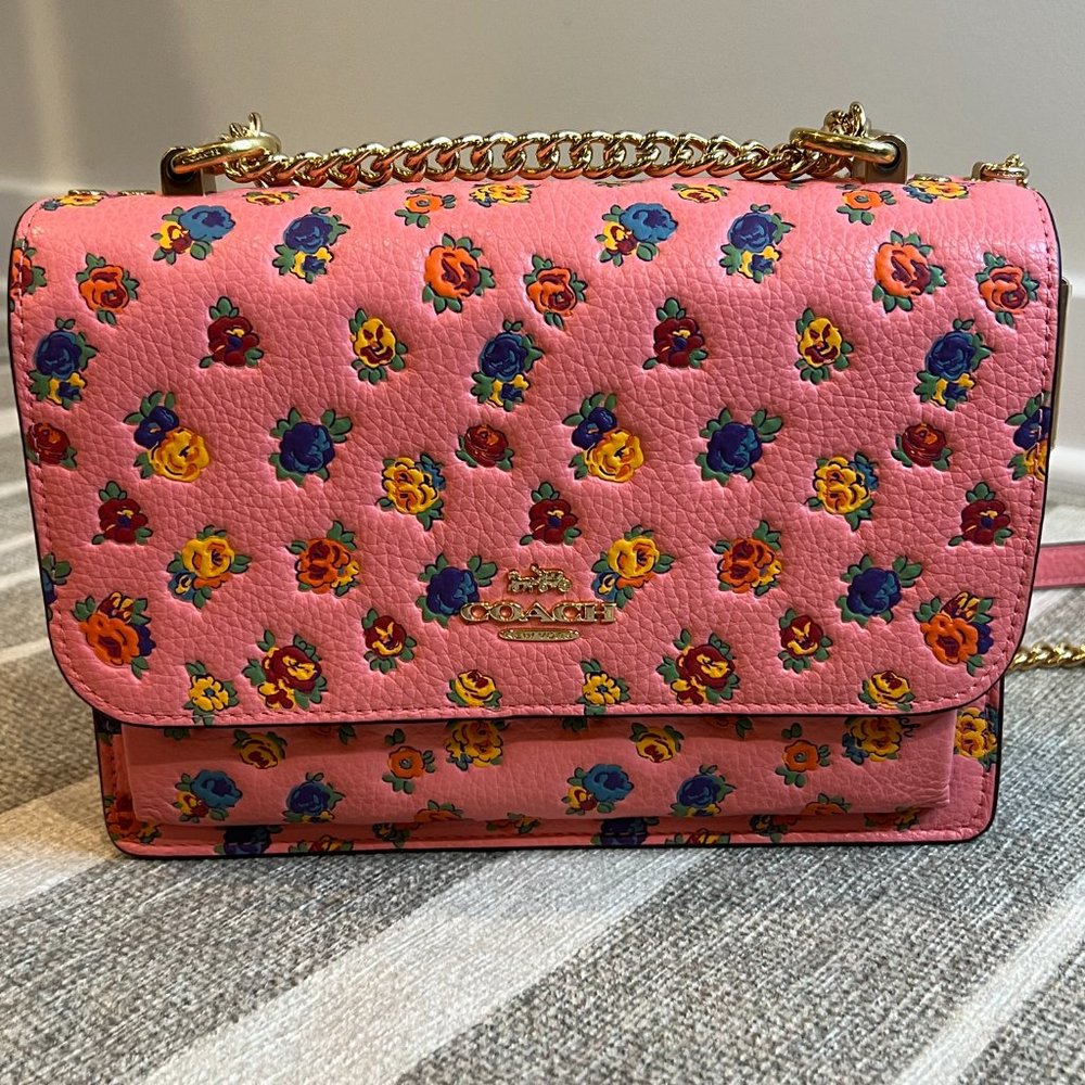 ⭐️⭐️Host Pick⭐️⭐️NWT Coach Klare Crossbody w/Mini Vintage Rose Print - Picture 2 of 16
